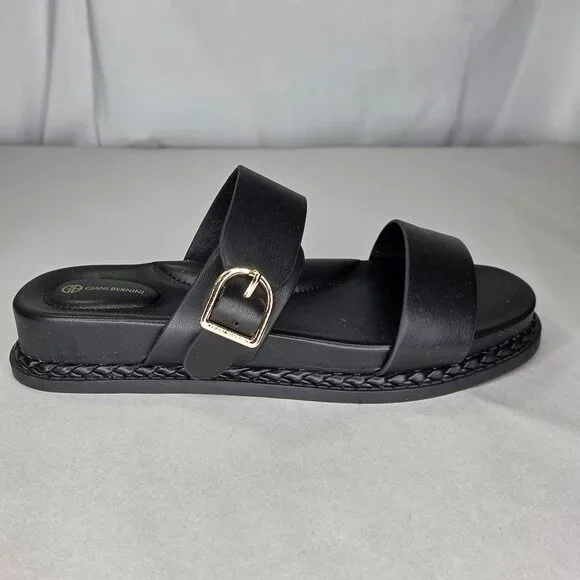 Giani Bernini Women's Gianaa Memory Foam Double Band Footbed Sandals - Picture 3 of 7